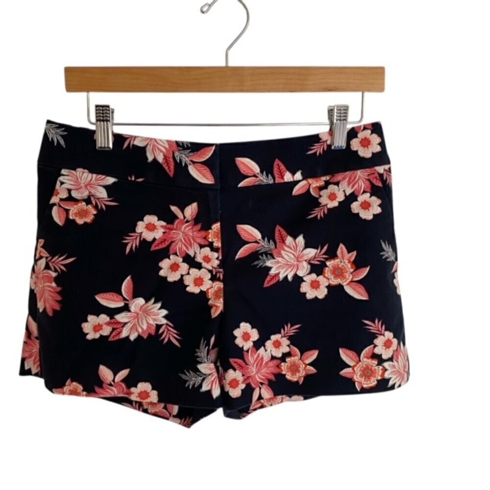 Loft Dark Navy Floral Shorts 2
